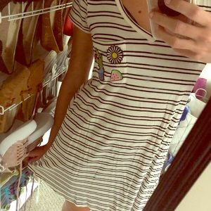 AEO Striped Cross-Back Dress